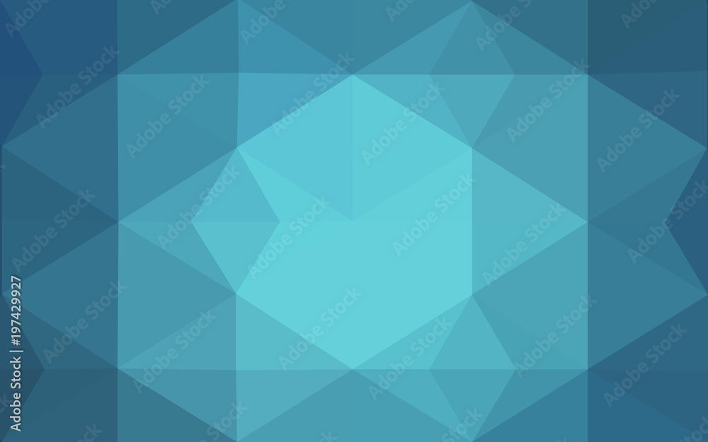 Obraz premium Light BLUE vector polygonal design pattern. Consist of gradient triangles in origami style.