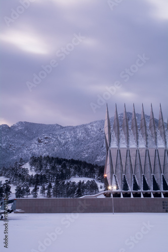 United States Air Force Academy Snowy Colorado
