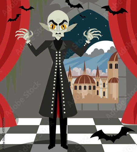 evil bald vampire