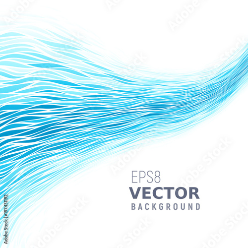Blue waves background