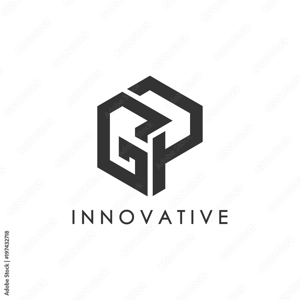 letterG&P element logo design