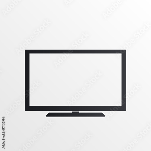 TV vector icon, vector best flat icon, EPS