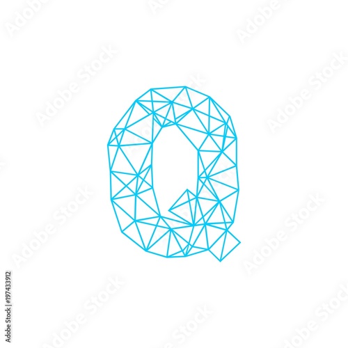 letter Q abstract geometric logo