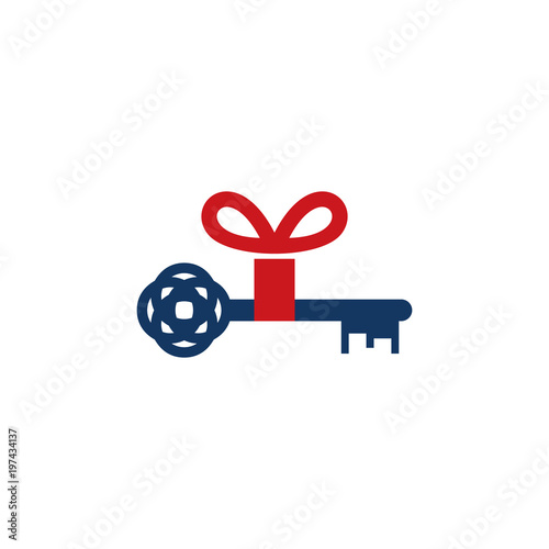 Key Gift Logo Icon Design