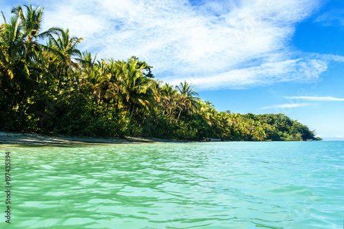 Landscape of the beach of Cahuita, Costa Rica © KikoStock