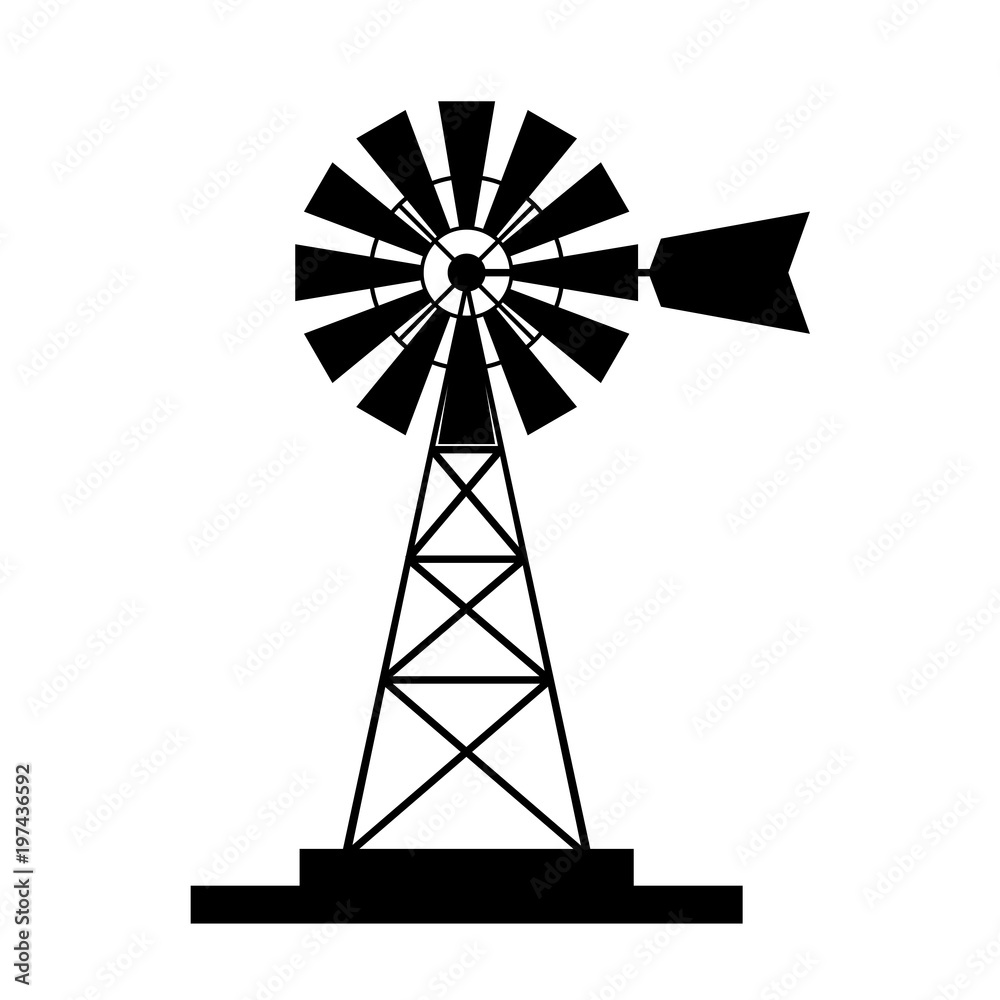 water pump windmill icon water pump windmill icon