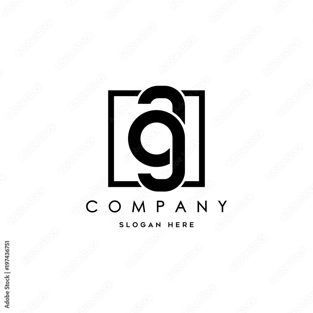 letter AG element logo design letter AG element logo design