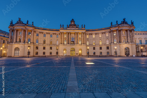 Photography Old historic building at the Unter den Linden boulevard in Berlin at night
