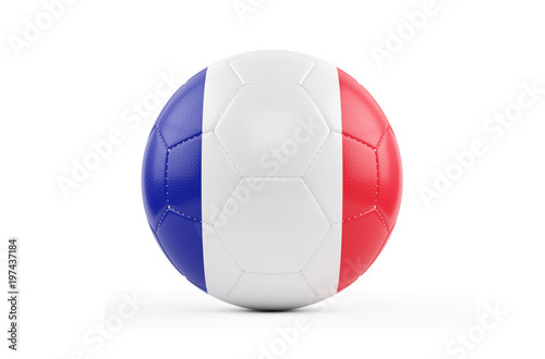 Soccer Ball On White With Clipping Path