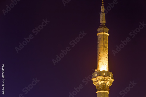 Exterior view of Ortakoy Mosque near bosphorus photo