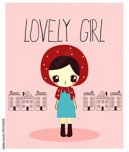 Stock vector lovely girl