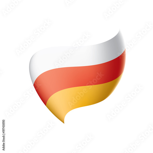 Free Download South Ossetia flag, vector illustration - GFXLoad