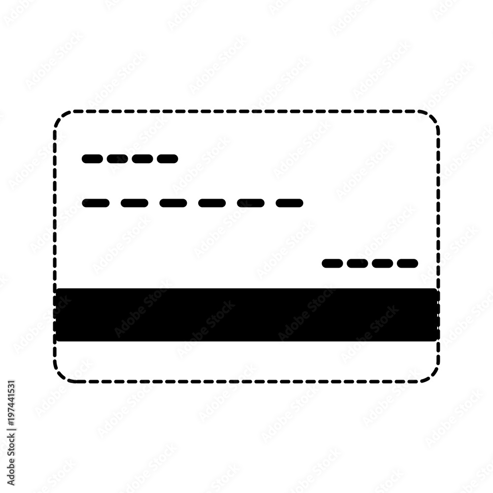 Fototapeta premium credit card icon over white background, vector illustration