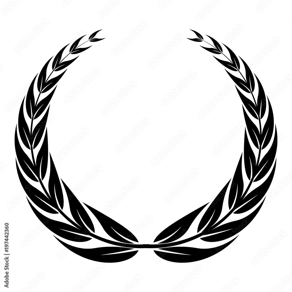 Crown wreath icon. Simple illustration of crown wreath vector icon for web
