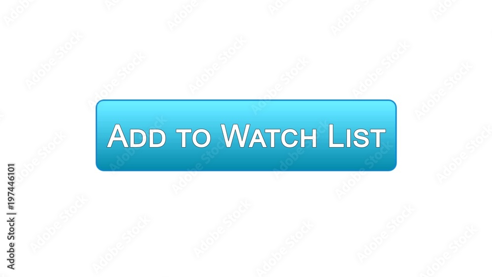 Add to watch list web interface button blue color, favorite films online