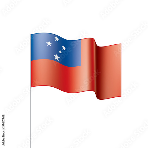 Free Download Samoa flag, vector illustration - GFXLoad