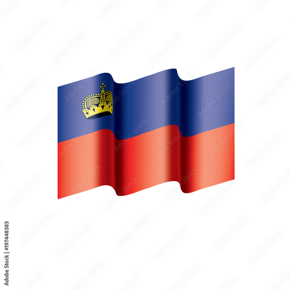 Fototapeta premium liechtenstein flag, vector illustration