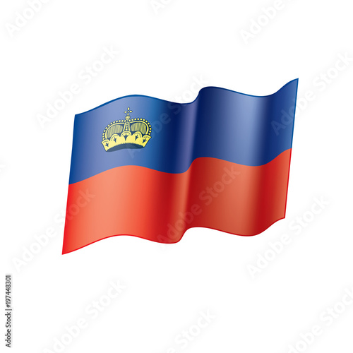 Wallpaper Mural liechtenstein flag, vector illustration Torontodigital.ca