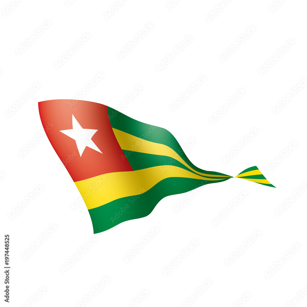 togo flag, vector illustration togo flag, vector illustration