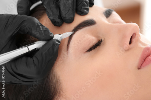 Young woman undergoing proc...