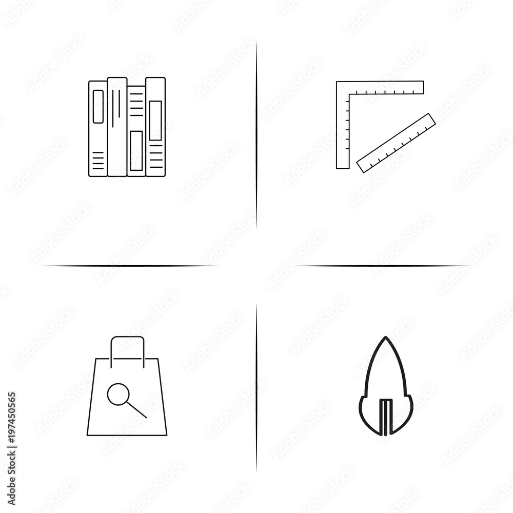 Education And Science simple linear icon set. Outline icons Education And Science simple linear icon set. Outline icons