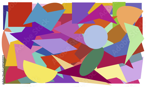 Background of colorful geometric shapes