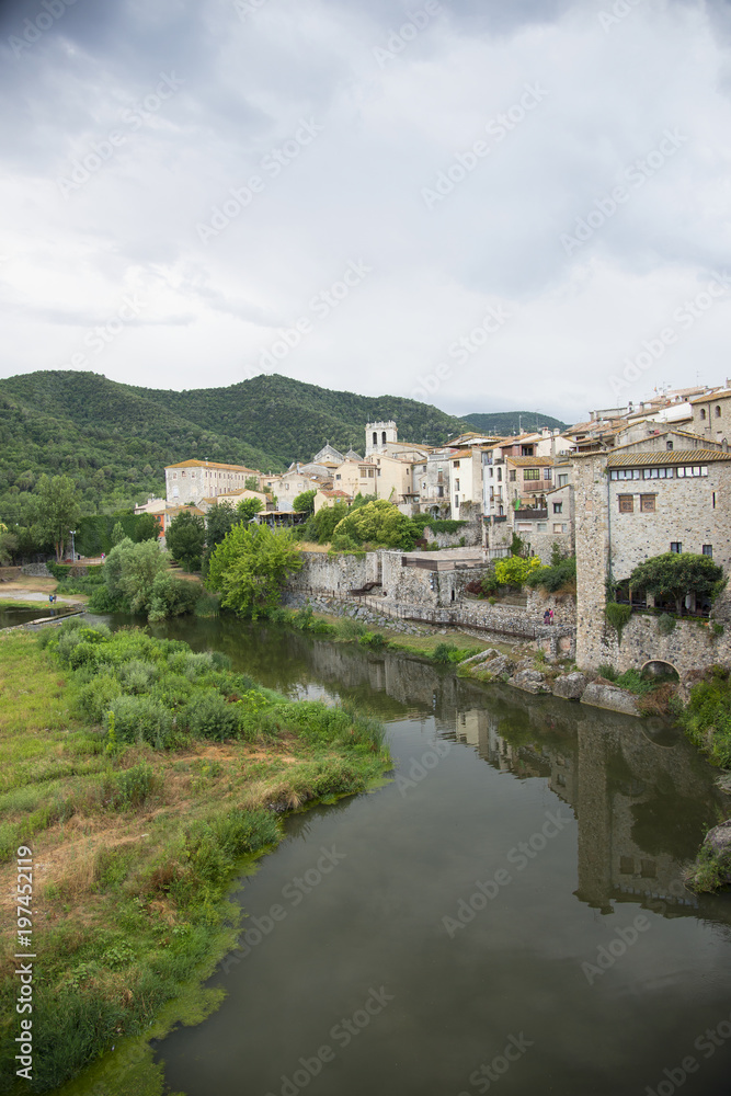 Bridge across EL Fluvia River in Besalu