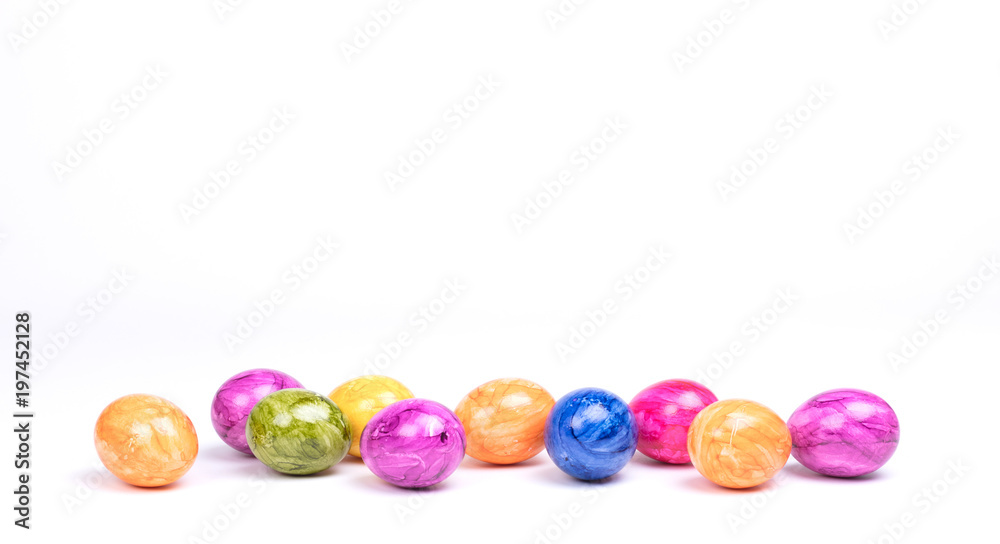 Obraz premium Painted eggs, easter