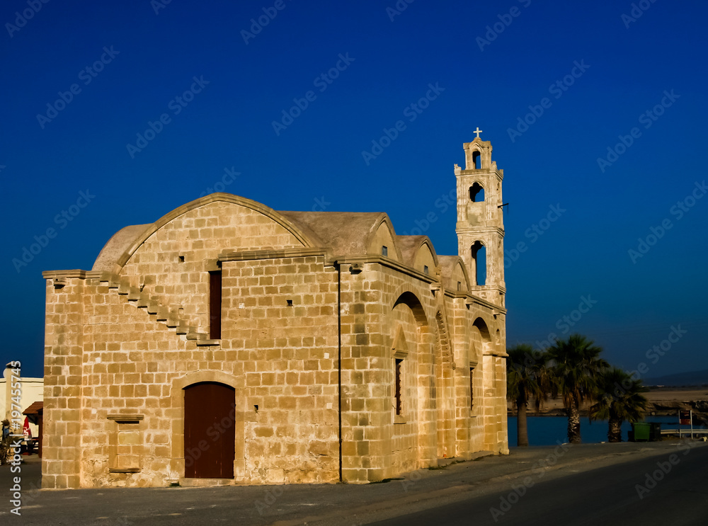 Exterior view to Therissos Church, Karpass National Park at North Cyprus, Cyprus