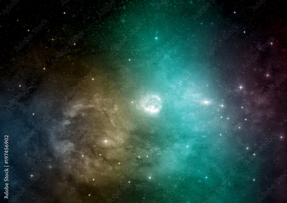 galaxy in a free space galaxy in a free space