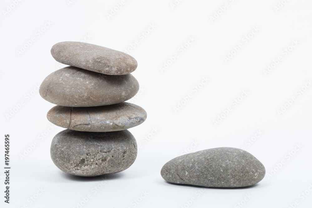 Set of stacked stones Set of stacked stones