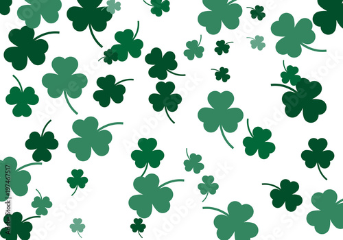 Festive Shamrock Background