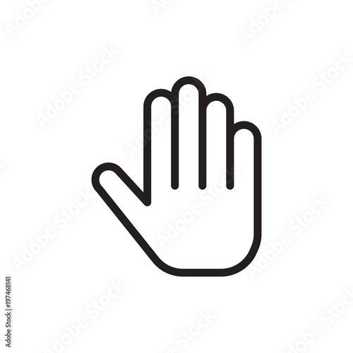 hand cursor, hand click outlined vector icon. Modern simple isolated sign. Pixel perfect vector illustration for logo, website, mobile app and other designs