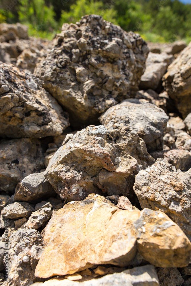 Large rocks in the mountains as a background Large rocks in the mountains as a background