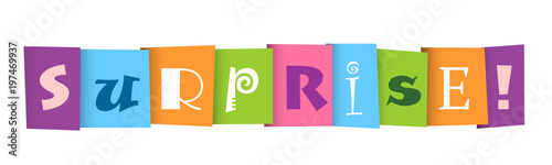 SURPRISE Colourful Vector Banner 