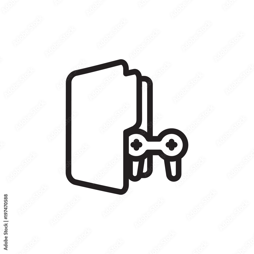 game folder outlined vector icon. Modern simple isolated sign. Pixel perfect vector illustration for logo, website, mobile app and other designs game folder outlined vector icon. Modern simple isolated sign. Pixel perfect vector illustration for logo, website, mobile app and other designs
