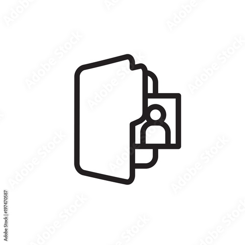 image folder outlined vector icon. Modern simple isolated sign. Pixel perfect vector illustration for logo, website, mobile app and other designs