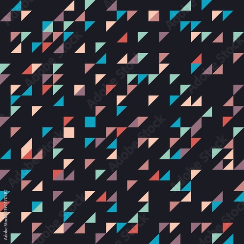 Multicolored chaotic mosaic