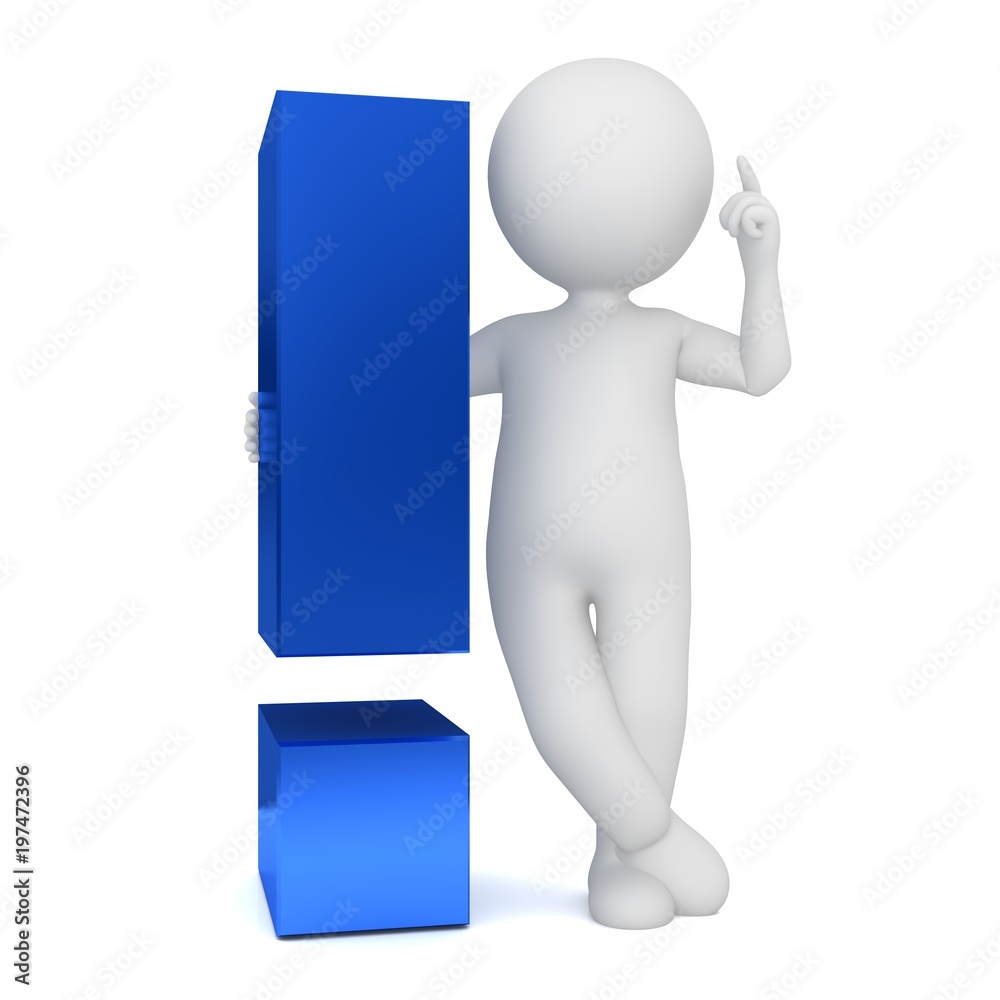 exclamation mark 3d blue exclamation point exclamation mark 3d blue exclamation point