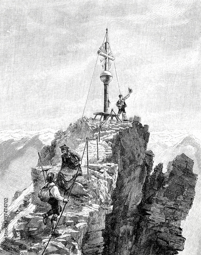 Auf dem Gipfel der Zugspitze