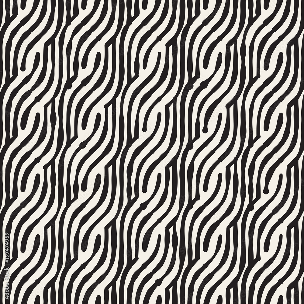 Hand drawn striped seamless pattern with brushstrokes tiling. Abstract freehand texture for print Hand drawn striped seamless pattern with brushstrokes tiling. Abstract freehand texture for print