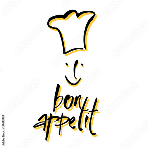 bon appetit lettering template