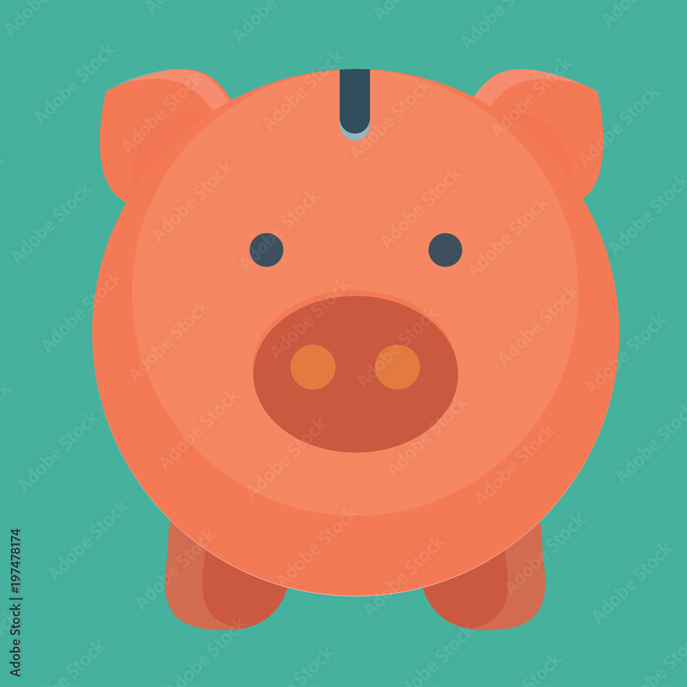 piggy bank pig money bag Vector illustrations piggy bank pig money bag Vector illustrations