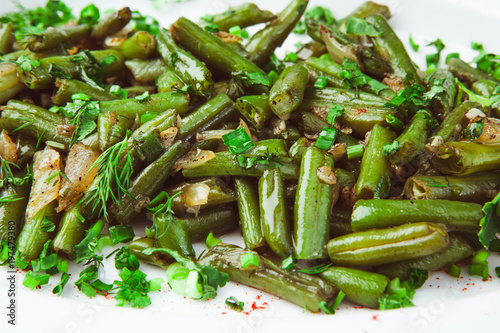 фотографія Stew green beans