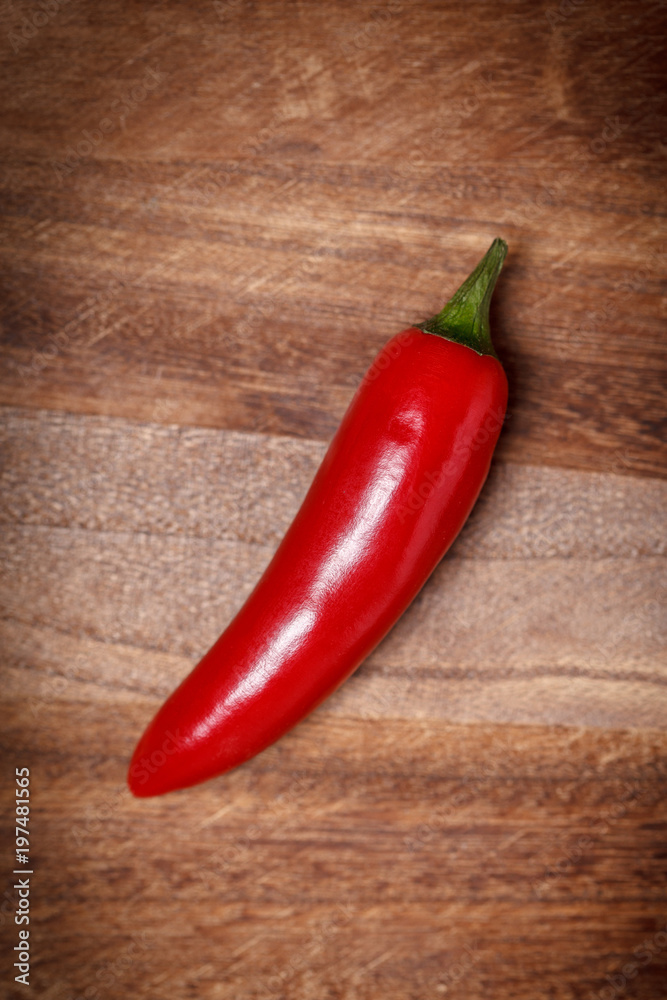 Red jalapeno pepper fruit