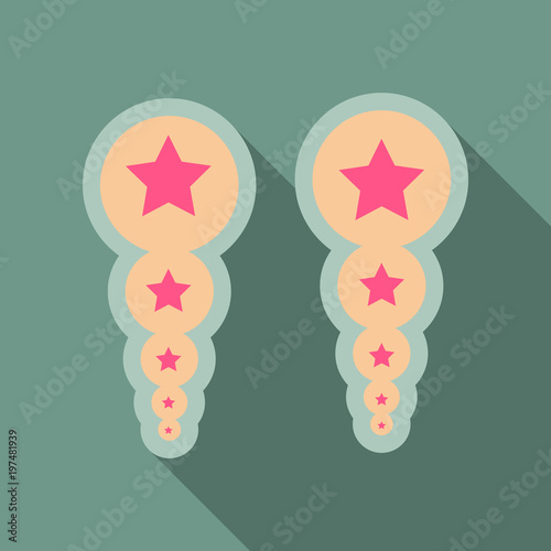 Pearl earrings icon. Outline illustration of pearl earrings vector icon for web design isolated on background