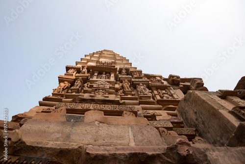 View of Lakshmana Temple in Khajuraho  India