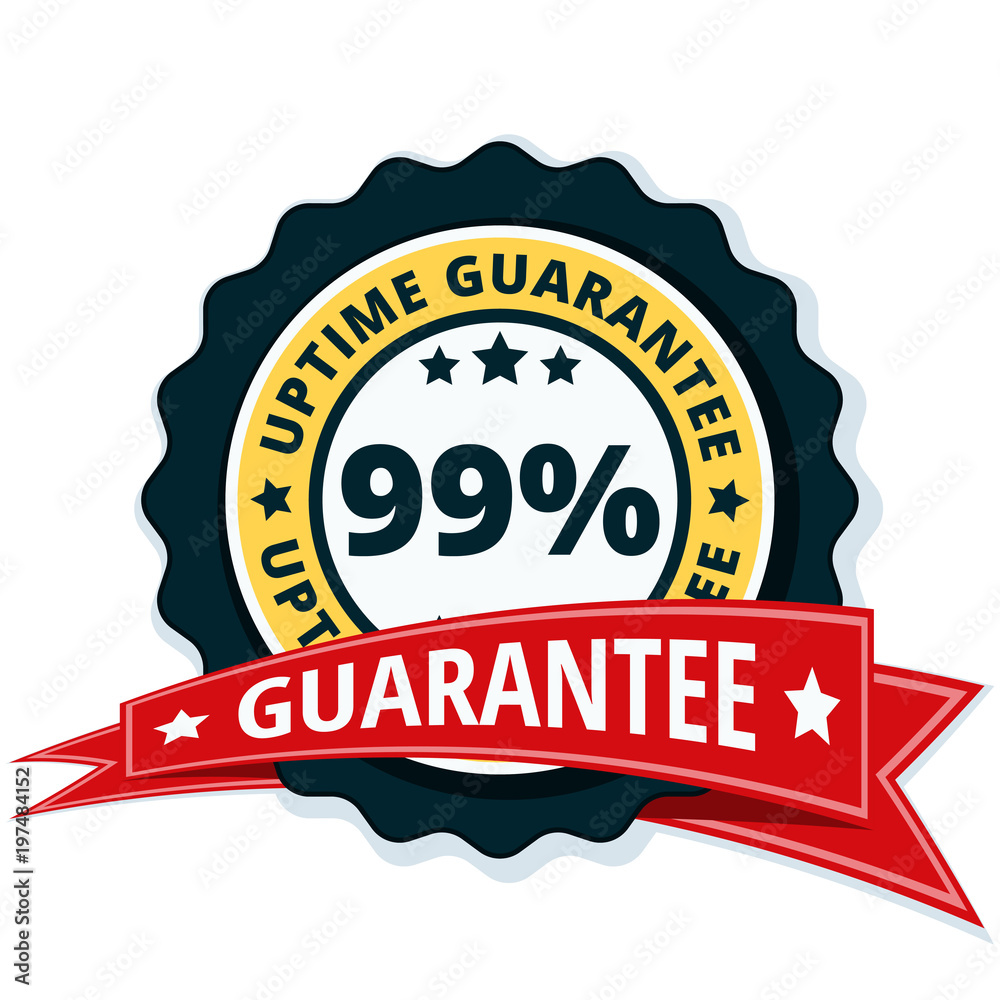 99% Uptime Guarantee illustration 99% Uptime Guarantee illustration