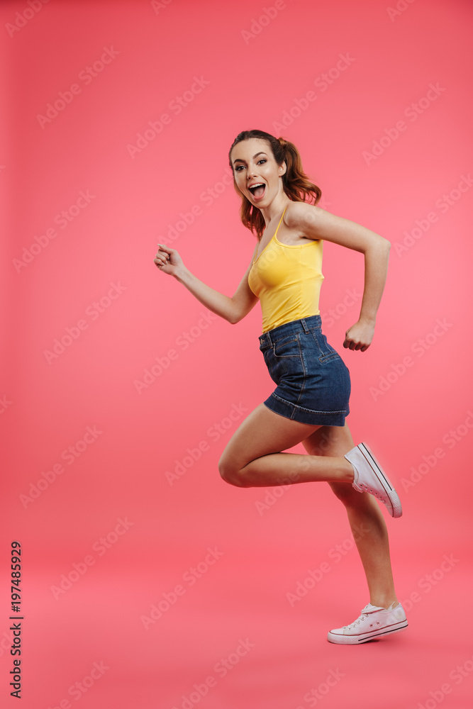 Full length portrait of a happy young girl Full length portrait of a happy young girl