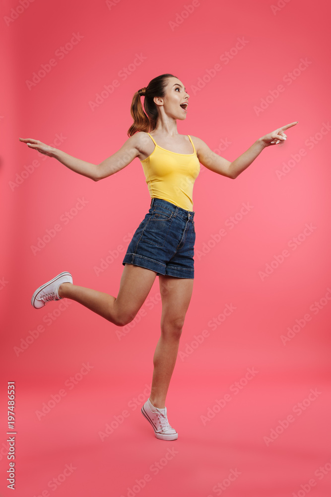 Full length portrait of a happy young girl Full length portrait of a happy young girl